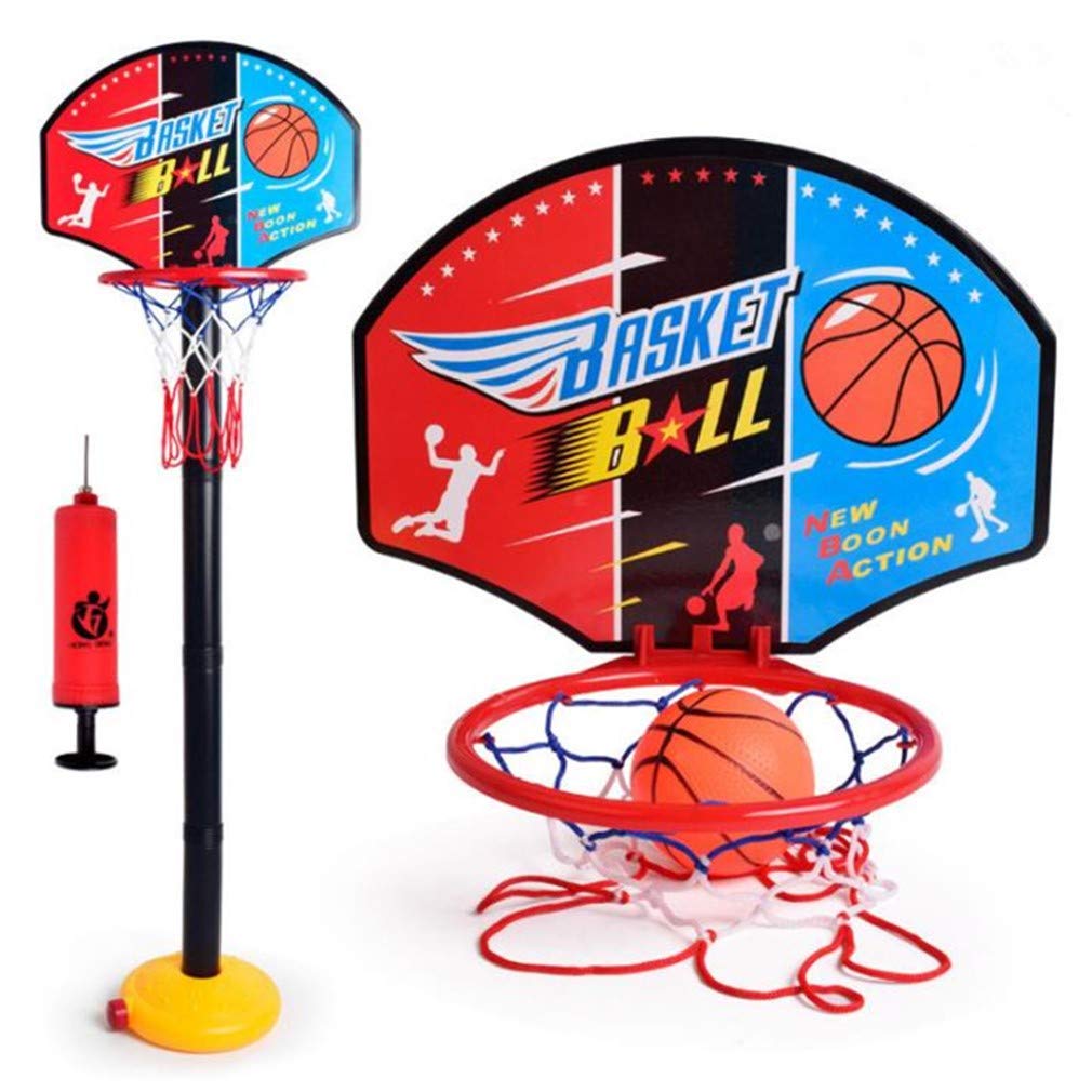 AM ANNA Kids Toddler Baby Children Outdoor Indoor Sports Mini Portable Adjustable Basketball Hoop Toy Set-FER002681