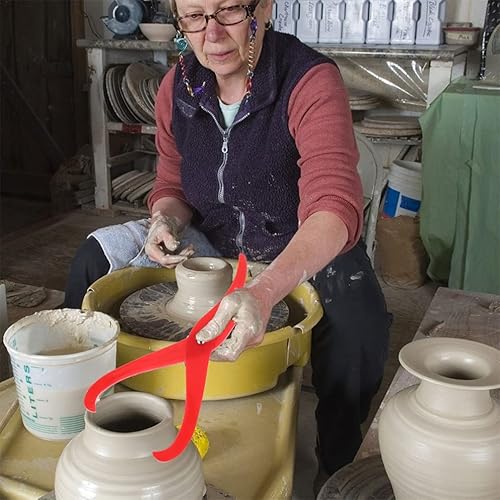 Miniatura 3 de Healifty 2 pinzas de patas dobladas, herramienta de medición de escultura de arcilla de plástico, suministros de arte, herramientas de medición de