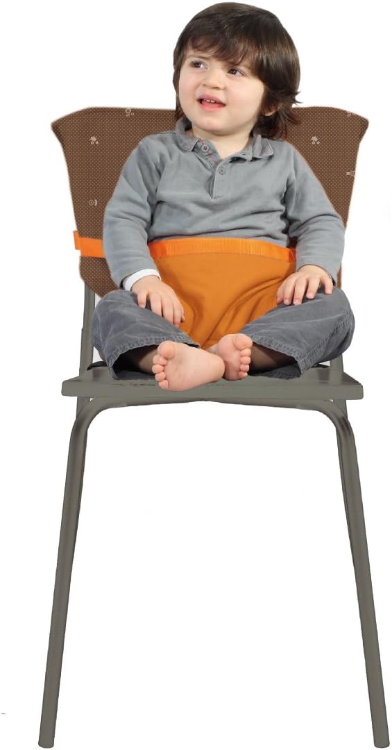 Babytolove Rehausseur Chaise Nomade Reversible Marron Orange Amazon Fr Bebe Et Puericulture