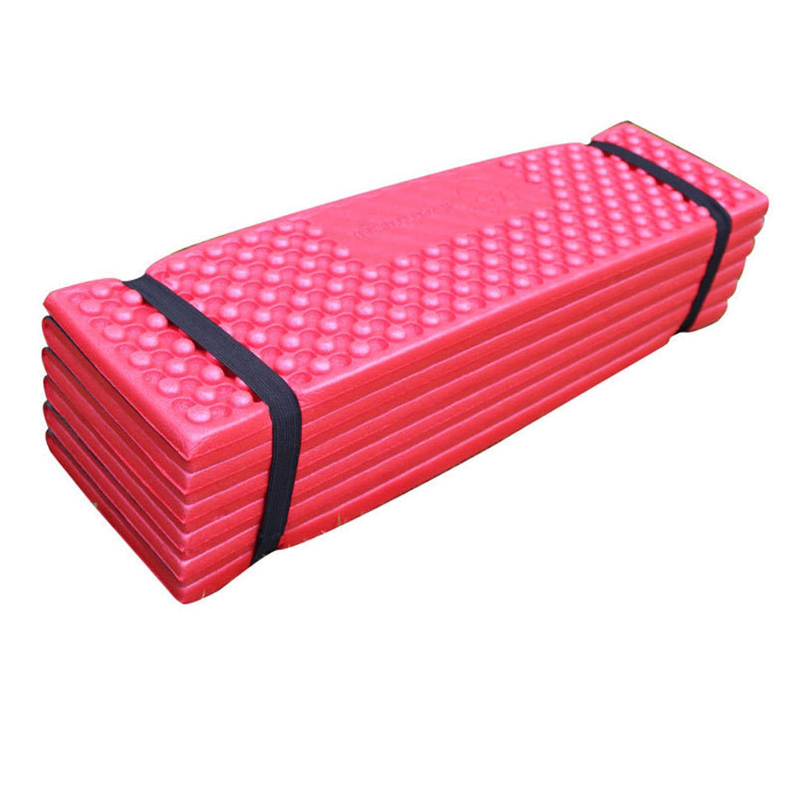 VGEBY Sleeping Pad, Egg Crate Sleeping Pad PVC Thickened Double Egg Crate Sleeping Pad for Outdoor Camping (186 * 57), Red with Black, VGEBY8rv0nw1h9i-11