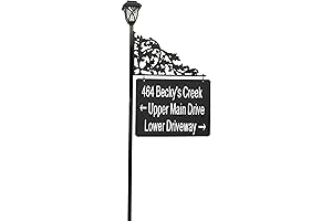 Double-Sided XL Reflective Solar Light Yard Address Sign Post