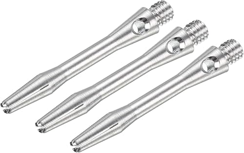 PATIKIL Ejes de dardo, rosca mediana de 2 BA de aluminio, tallos de dardos accesorios de lanzamiento para punta de acero