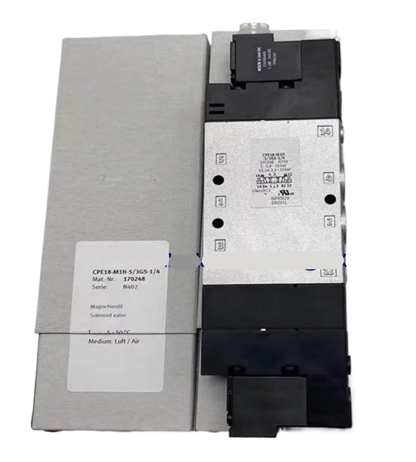 ZBWZXBDJ 1pcs Solenoid Valve CPE18-M1H-5/3GS-1/4 170248 CPE18-M1H-5/3E-1/4 170249 CPE18-M1H-5/3G-1/4 170247(170249)