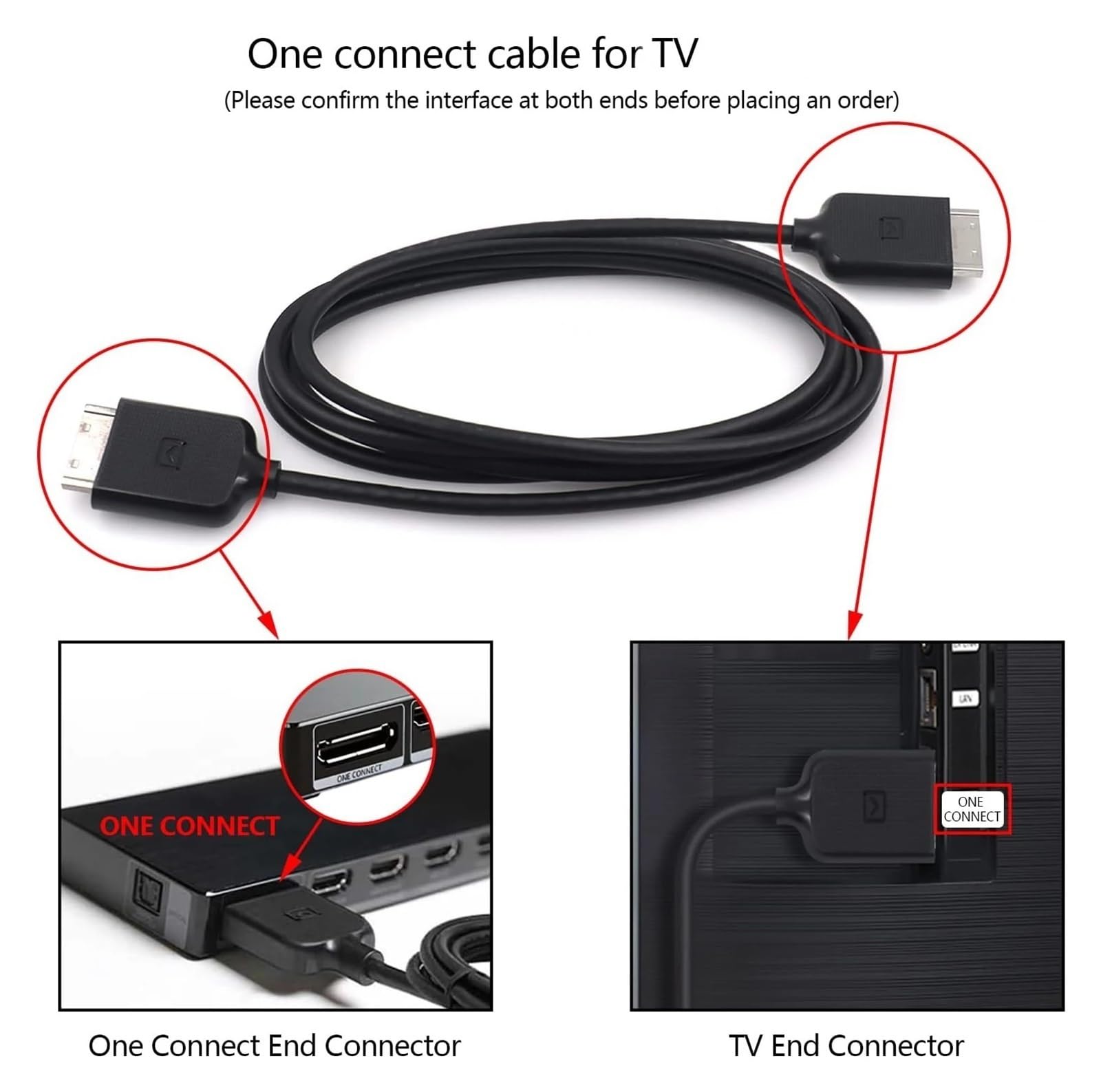 Línea De TV 3M BN39-02210A BN39-02248A BN81-13268A BN39-02210C BN39-02248B El Cable De Conexión Es for UN49KS7000FXZX UN55KS8000FXZC Cable De Conexión De Pantalla