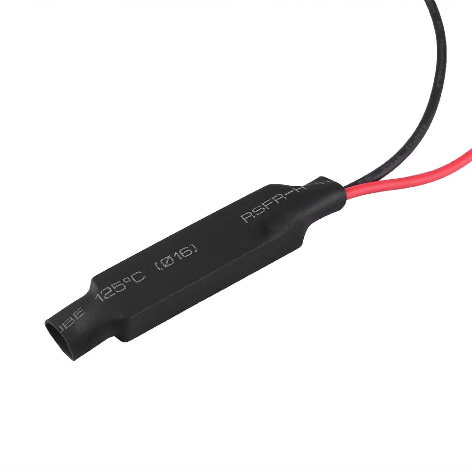 LED Load Resistors For Motorcycles – 12V 10W, Fix Hyper Flash Error For LED Turn Signals, 2-Pack