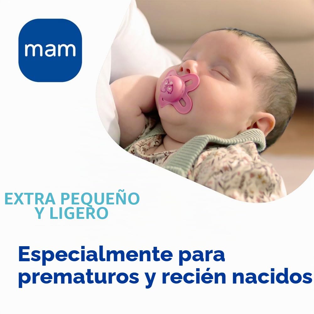 MAM EasyStart - Juego de biberones anticólicos (válvula inferior contra cólicos, creciente, autoesterilizable), color azul y crema
