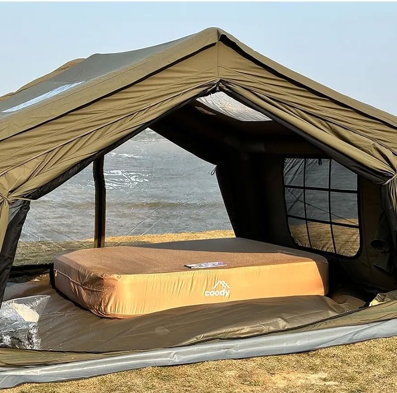 Amazon.co.jp: coody エアベッド AIR BLOCK (オリーブグリーン, ダブル