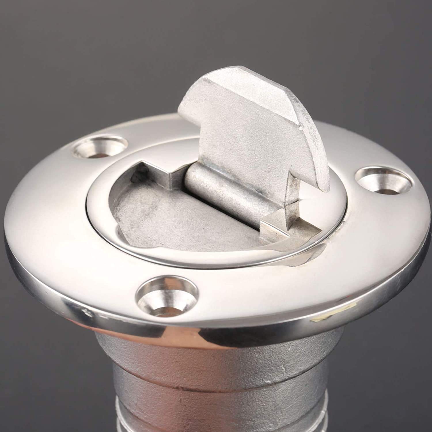 Bouchon De Remplissage En Acier Inoxydable 316 - 5.1 Cm, Avec Chaîne Anti-perte, Pour Réservoir Eau/gazole