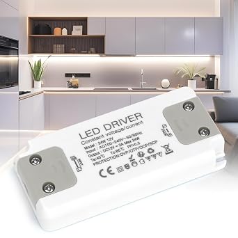 KSIBNW 12V LED Driver 24W 2A, LED Transformer Power Supply 240V AC to 12V DC 2A Ultra Slim Quiet Power Supply Unit Constant Voltage Low Voltage Driver Adapter for DIY Light Strips, Light Bulbs