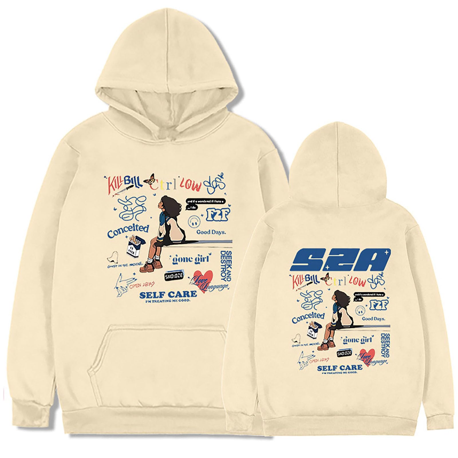 Sweat SZA en coton ample taille TTG pour éviter les pulls trop serrés en hiver - 3