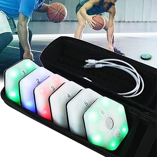 Reaction Training Light lamp, Agile Fitness Light, Flash Reflex Reaction Speed Training Light, Speed Agility Response Equipment for Coaches, Gyms, Sports Facilities,6Lights