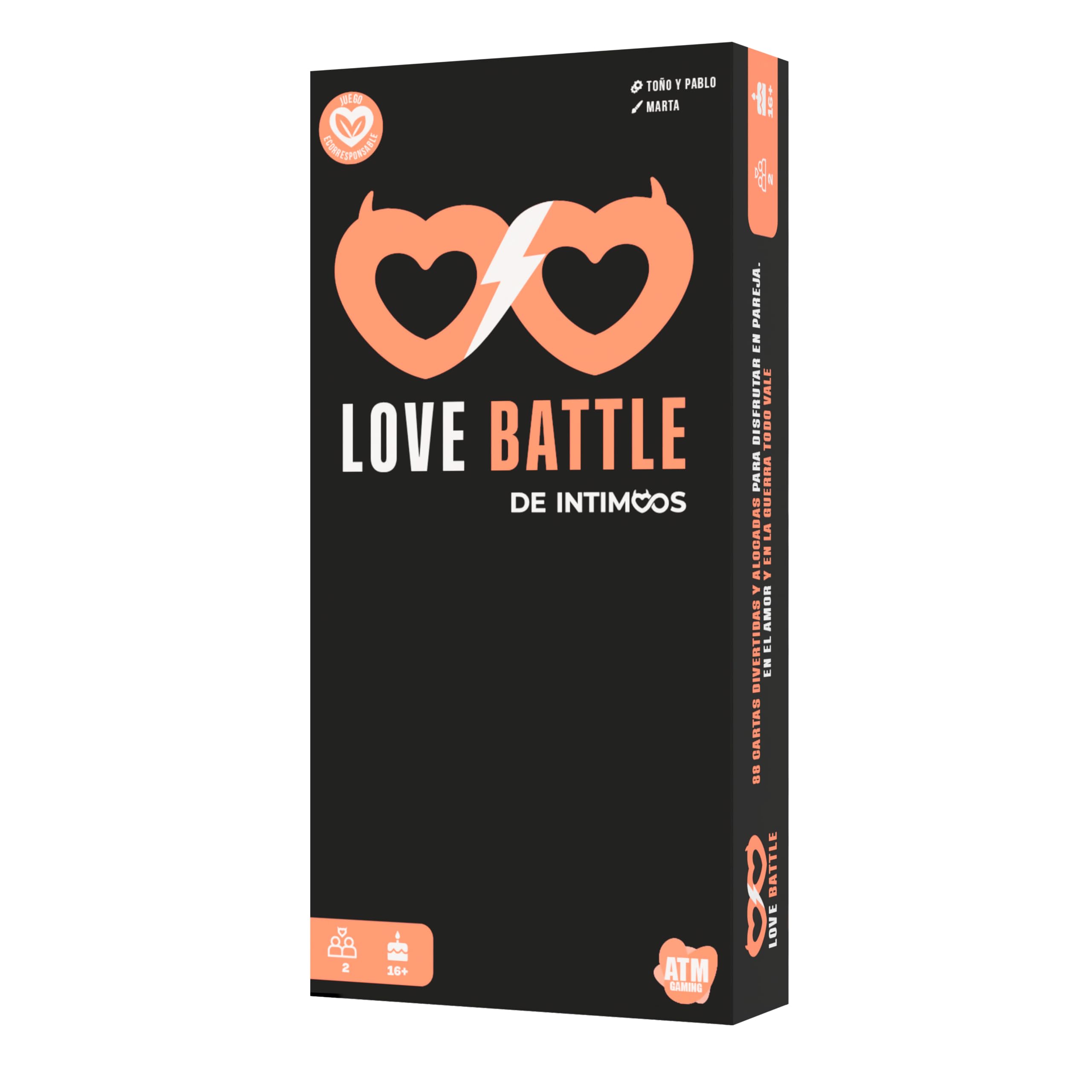 ATM Gaming Love Battle - Juegos de Mesa para Parejas de Íntimoos - Retos y Bromas Divertidos para Reavivar la Chispa - Regalo San Valentín, Cumpleaños y Aniversario