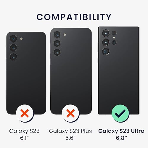 Miniatura 2 de kwmobile Funda compatible con Samsung Galaxy S23 Ultra - Funda protectora de silicona TPU suave y delgada, color rosa oscuro