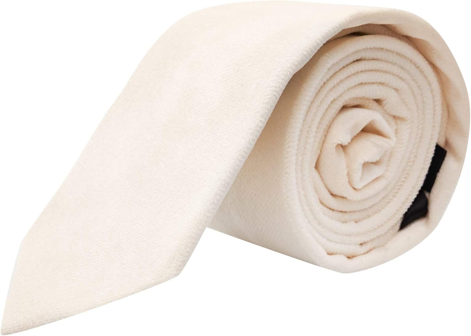 King & Priory Ivory Velvet Necktie, Tie