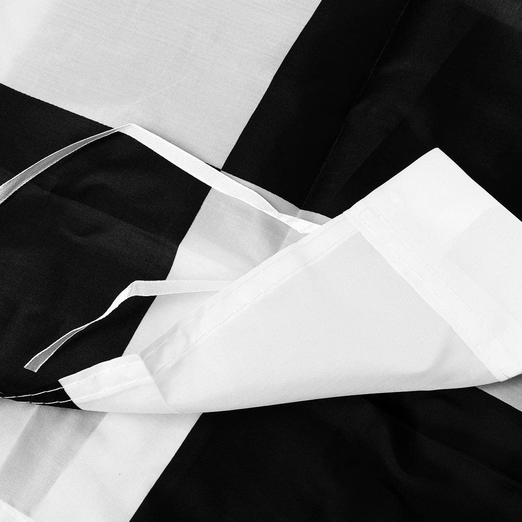Luzhengyang Bandiera a scacchi nero bianco bandiera gara fine partenza bandiera in