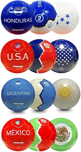 Miniatura 7 de DRB DRIBBLING Balón de fútbol países  Talla N 2  Cosido a máquina duradero, resistente a los arañazos y al agua  Recreativo, práctica y