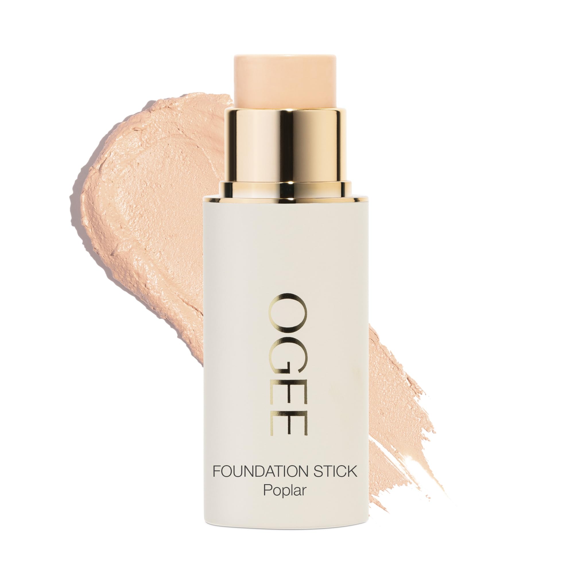 OgeeSculpted Complexion Foundation Stick (Poplar 0.10C Fair, White-Pink Undertones) Full Coverage Foundation Makeup - Instantly Balance & Even Complexion - 70% Organic Ingredients