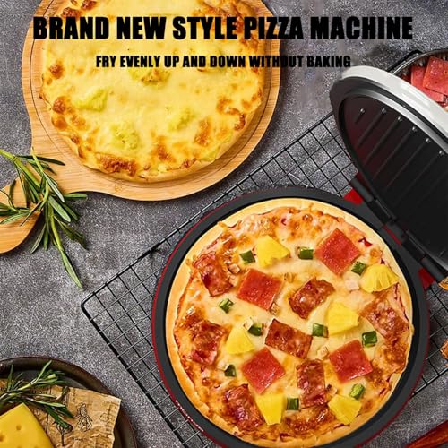 Elektryczny ekspres do pizzy, dwustronna patelnia grzewcza 1000 W, 4 w 1, do naleśników, omletów i innych, powierzchnia do gotowania 20 cm