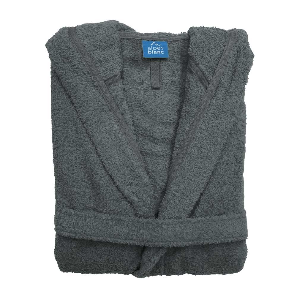Alpes Blanc Accappatoio da bagno con cappuccio 100% cotone/accappatoio da uomo e donna/uscita da bagno in spugna 100% cotone