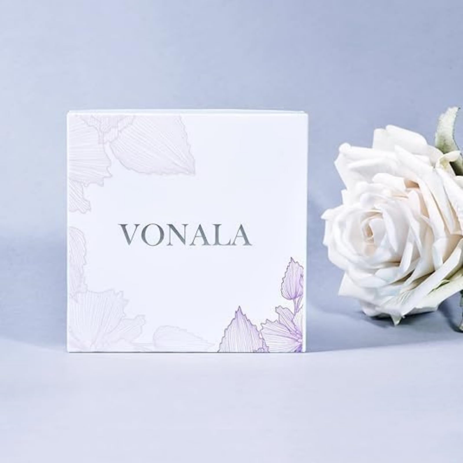 VONALA Anello da donna con pietra di luna, in argento sterling 925, regolabile, anello a mezzaluna aperta, regalo per donne, amici, famiglia