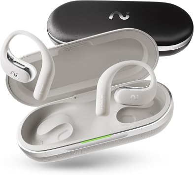 OpenNote AI Recorder Open Ear Earbuds with FlashRecord, Call Recording, Real-Time Transcription, Translation, AI Assistant, Professionals & Interview Recording, Black &Gray