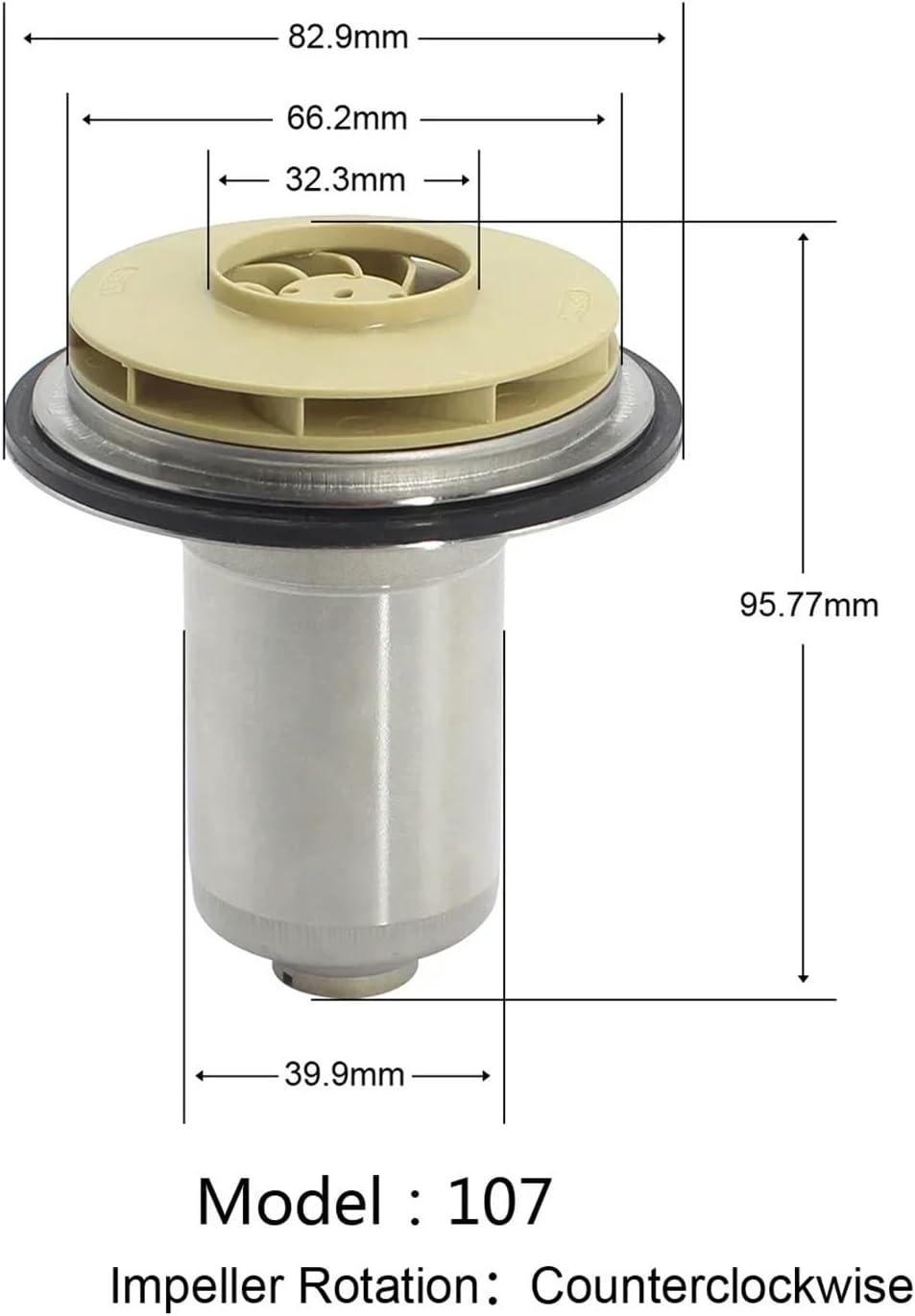 1pcs Gas Boiler Spare Part Water Circulation Pump Motor Rotor Water Leaves for Pump Apply to Power 63W~83W(B)