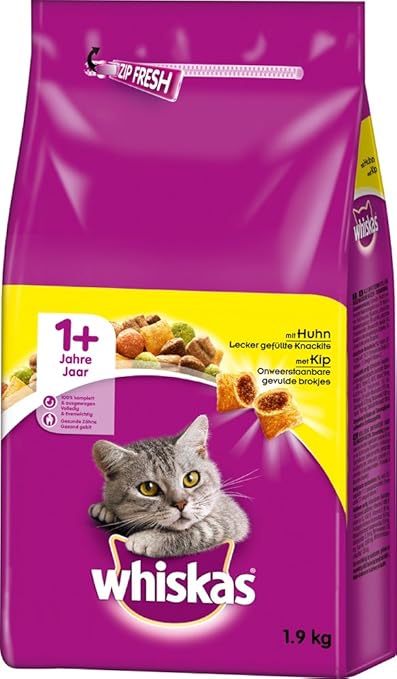 Whiskas Trocken Junior Mit Huhn 1,9kg Katzen-Trockenfutter