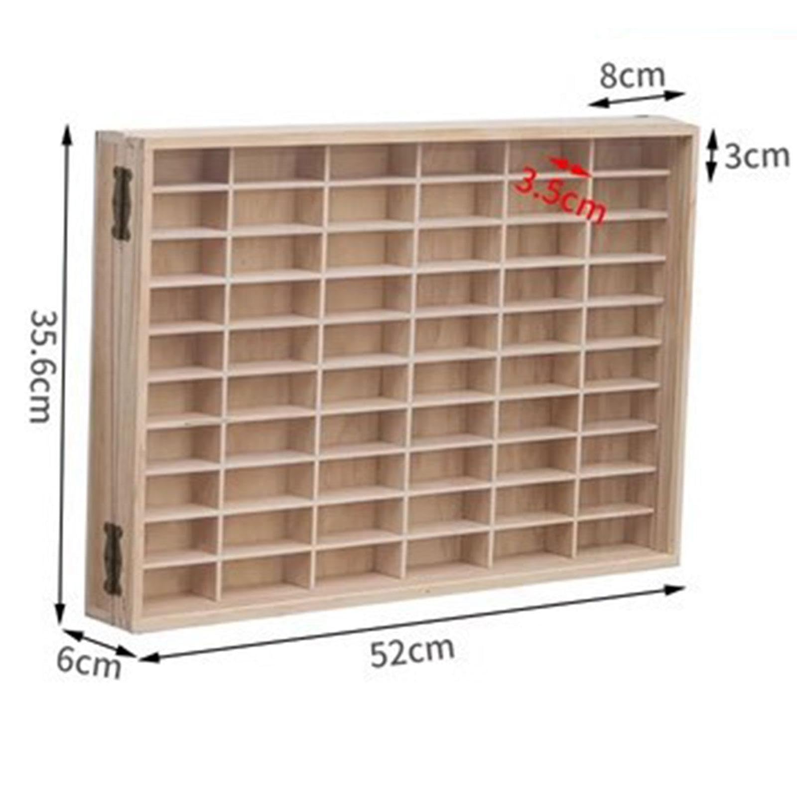 Custodia Per Macchine In Miniatura In Legno 60 Scomparti,Con coperchio