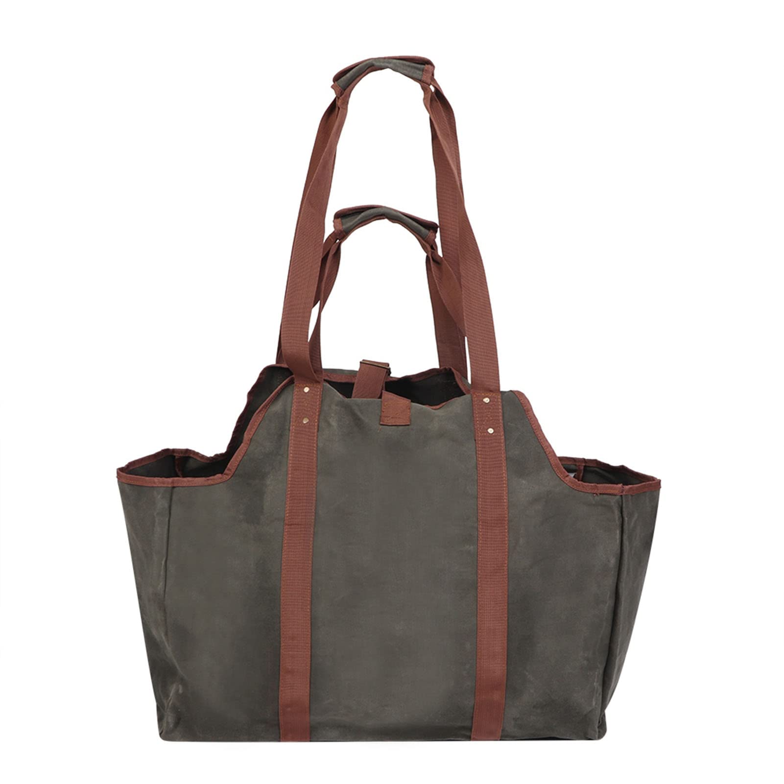 Borsa grande per trasportare legna da ardere, borsa per legna da ardere, borsa in tela cerata per legna da ardere