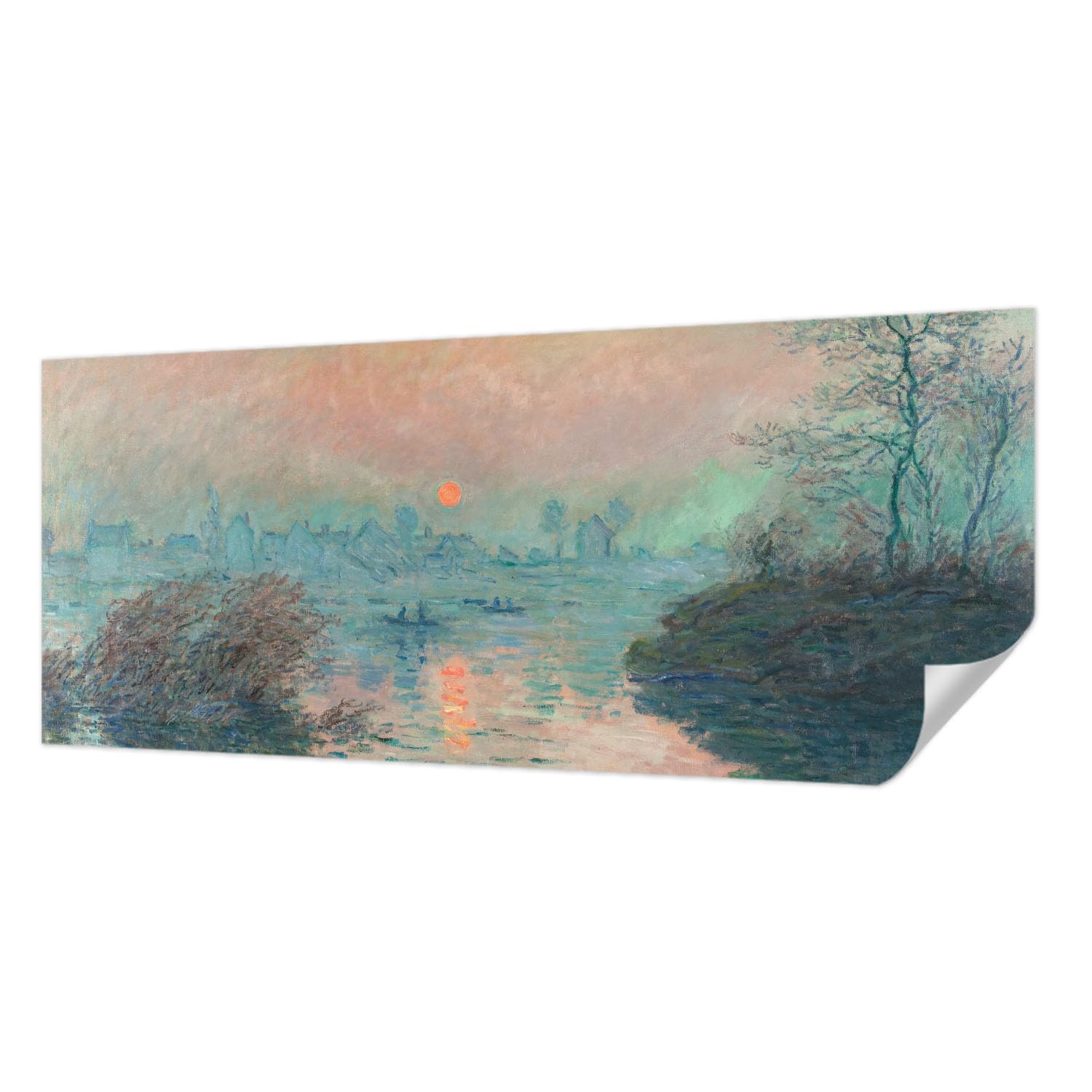 Décor mural adhésif résistant aux taches de 250x104 cm motif crépuscule