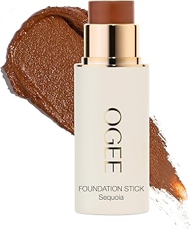 Ogee Sculpted Complexion Foundation Stick (Sequoia 13.5C - Deep Auburn, Copper Undertones) Full Coverage Foundation Makeup - Instantly Balance & Even Complexion - 70% Organic Ingredients