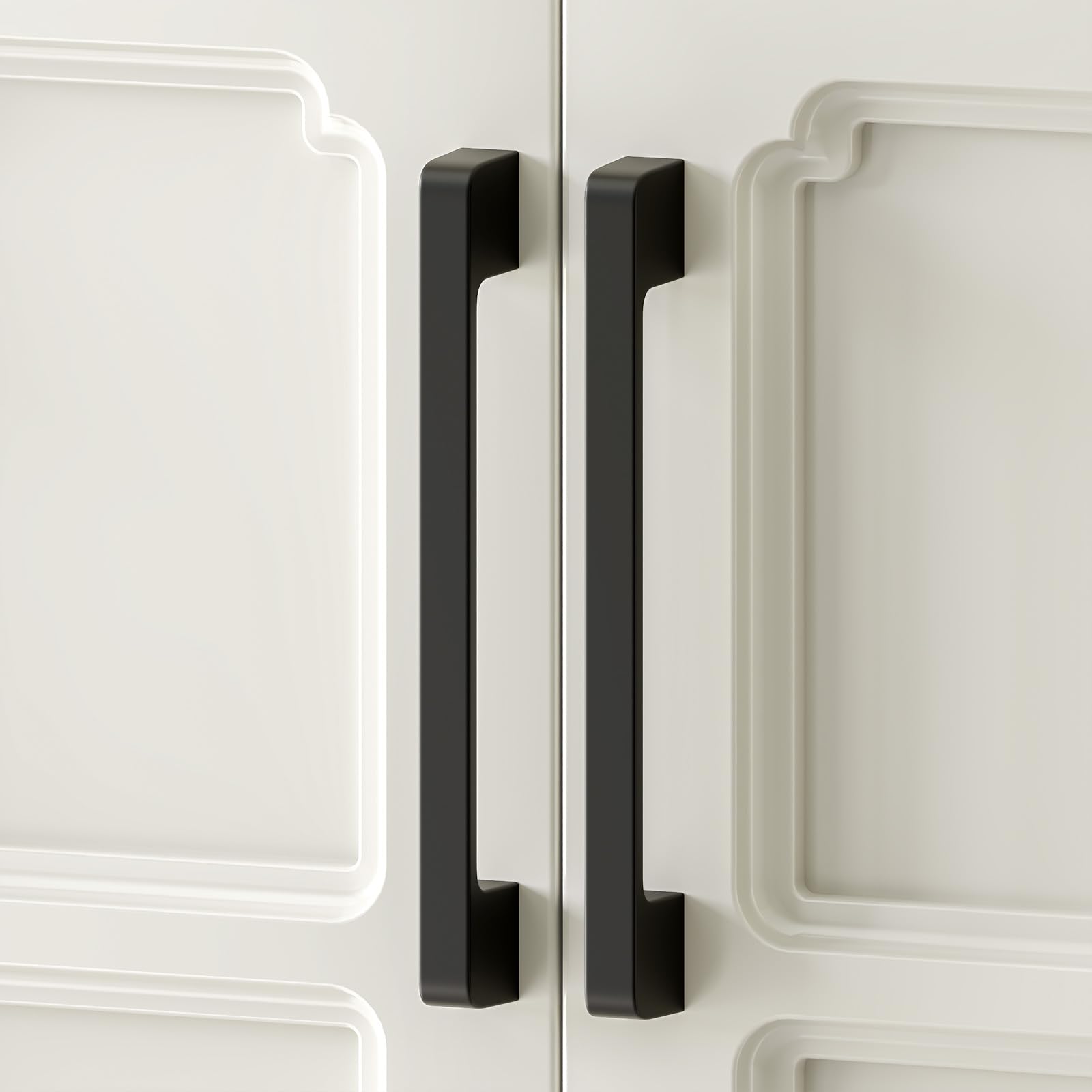 Sollbry 2 Pièces Poignées De Porte De Tiroir De Cuisine, Poignee De Porte Meuble, Poignée De Tiroir Matériel Moderne Pour Cuisine, Chambre, Armoire, Entraxe 160 Mm