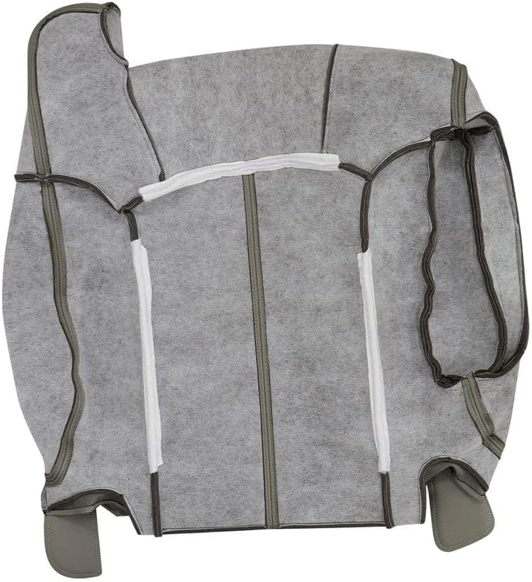 GXARTS Driver Side Top Lean Back Seat Cover Gray Compatible with Chevy Silverado Tahoe Suburban GMC Sierra 1999 2000 2001 2002