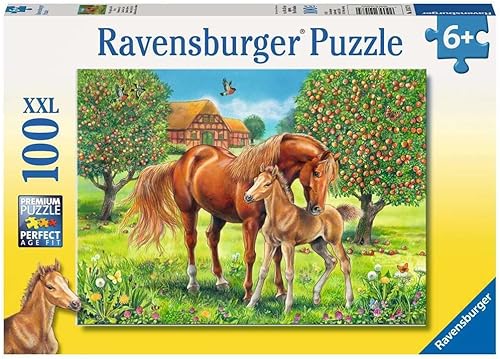 Miniatura 1 de Ravensburger Caballos en el campo Jigsaw Puzzle (100piezas)