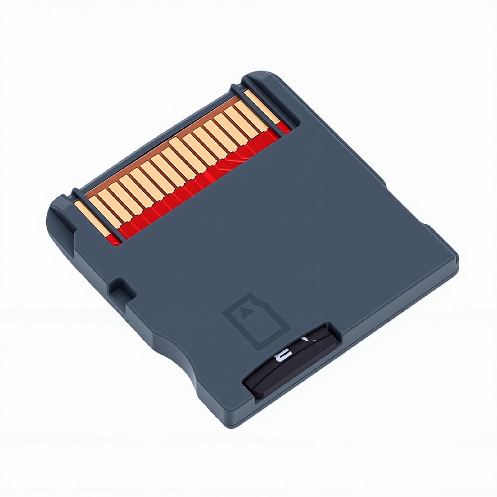 GOWENIC Scheda Flash per Videogiochi, Multifunzionale e retrò, Gestione e Backup Automatico, con Memoria Integrata da 64 GB, per Console di Gioco 2DS 3DS (BLACK)