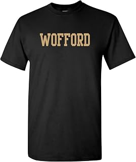 Wofford Terriers Basic Block, Team Color T Shirt, College, University
