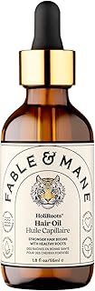 Fable and Mane HoliRoots Indian Hair Growth Oil. Strengthening Scalp Treatment, Hair Oil for Dry Damaged Hair and Growth, Dry Scalp Oil Treatment for Hair - Genuine Fable and Mane Hair Oil. 1.8FL oz
