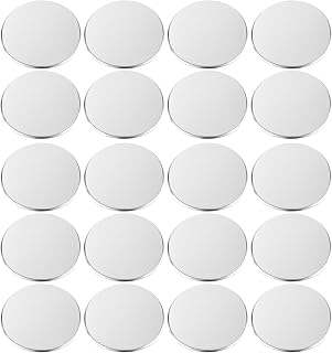 20 Metal Adhesive Discs for Non-Metal Vents – Install Your Magnetic Air Vent Deflector Directly on The Discs, Allows Easy Deflector Removal & Re-Installation, Fits Up to 4 Deflectors (5 Discs Each)