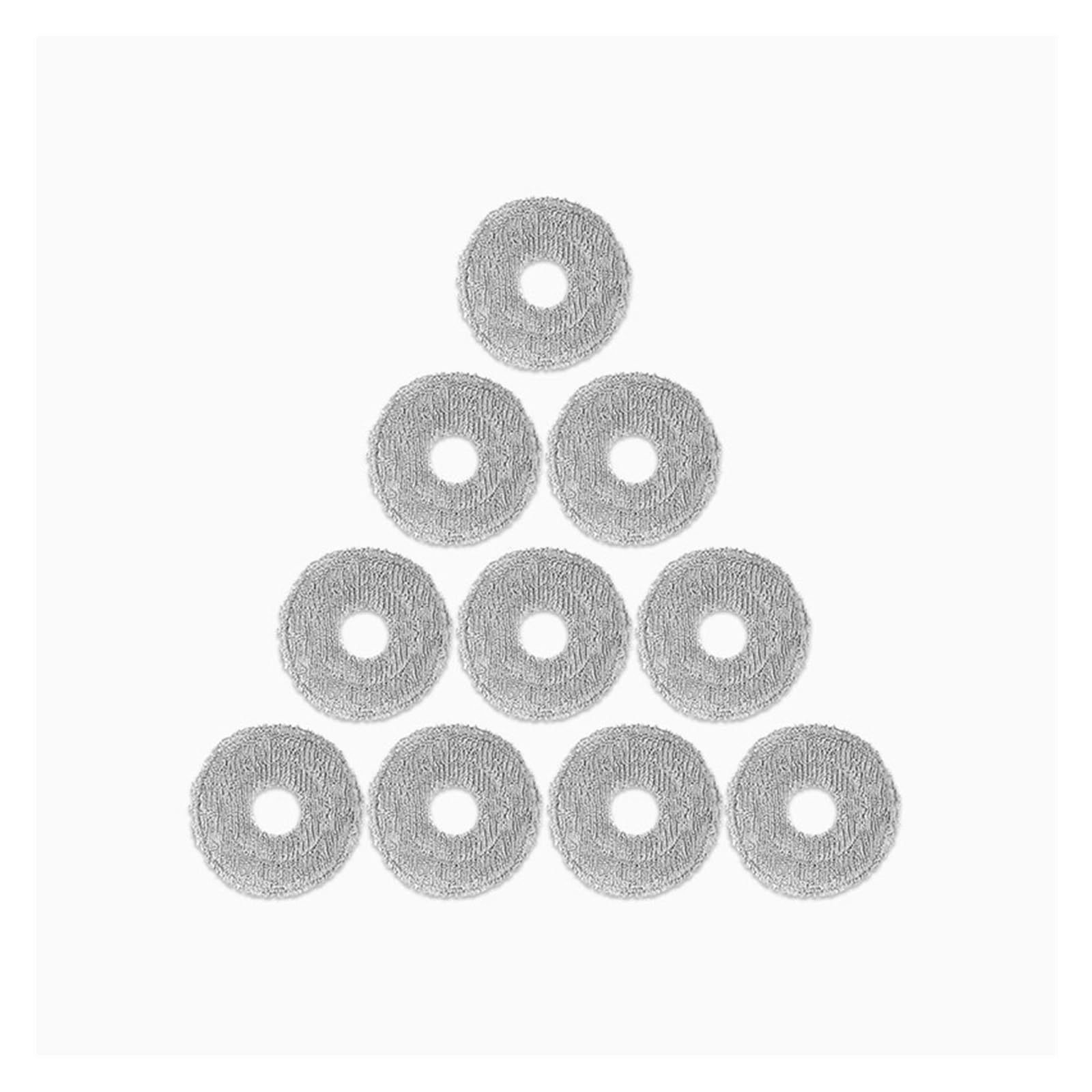 Kicici Compatible With Dreame L20 Ultra Robot Vacuum Spare Parts Rubber Main Side Brushes Mop Cloths HEPA Filters Dust Bag Accessories Replacement(10 Mop Cloths)