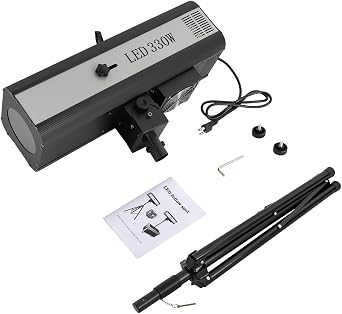 330W Stage Spotlight,Follow Spot Light with Tripod Bracket,Spotlight Lamp Manual Control Stage LedLight,Stand Party DJ Disco Light Beam for Wedding Birthdays Christmas Party