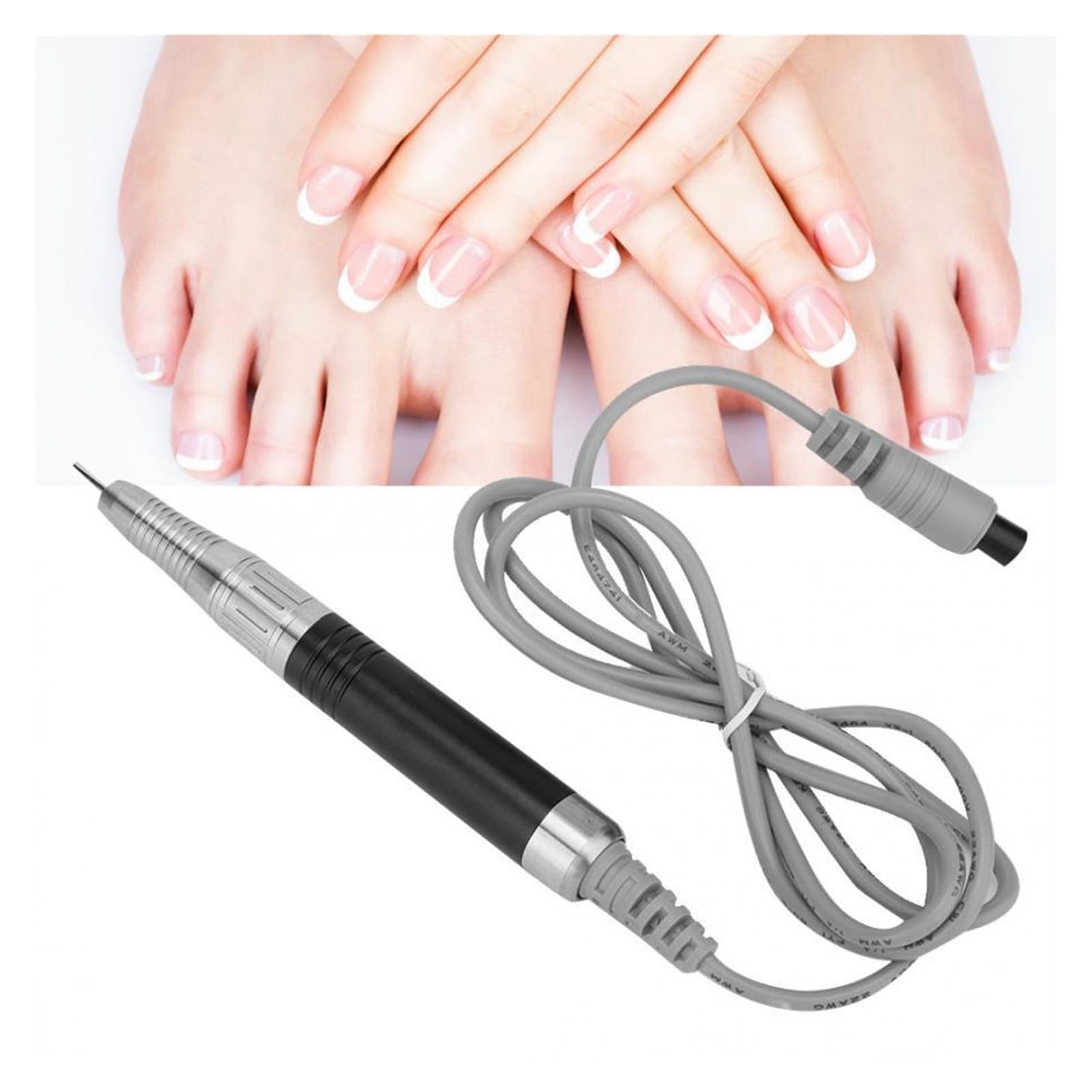 Lima elettrica per unghie Trapano elettrico portatile for nail art da 40000 giri/min, dispositivo for lucidatura for lucidatura for lucidatura a macchina con strumento for pedicure con manico Lima pre