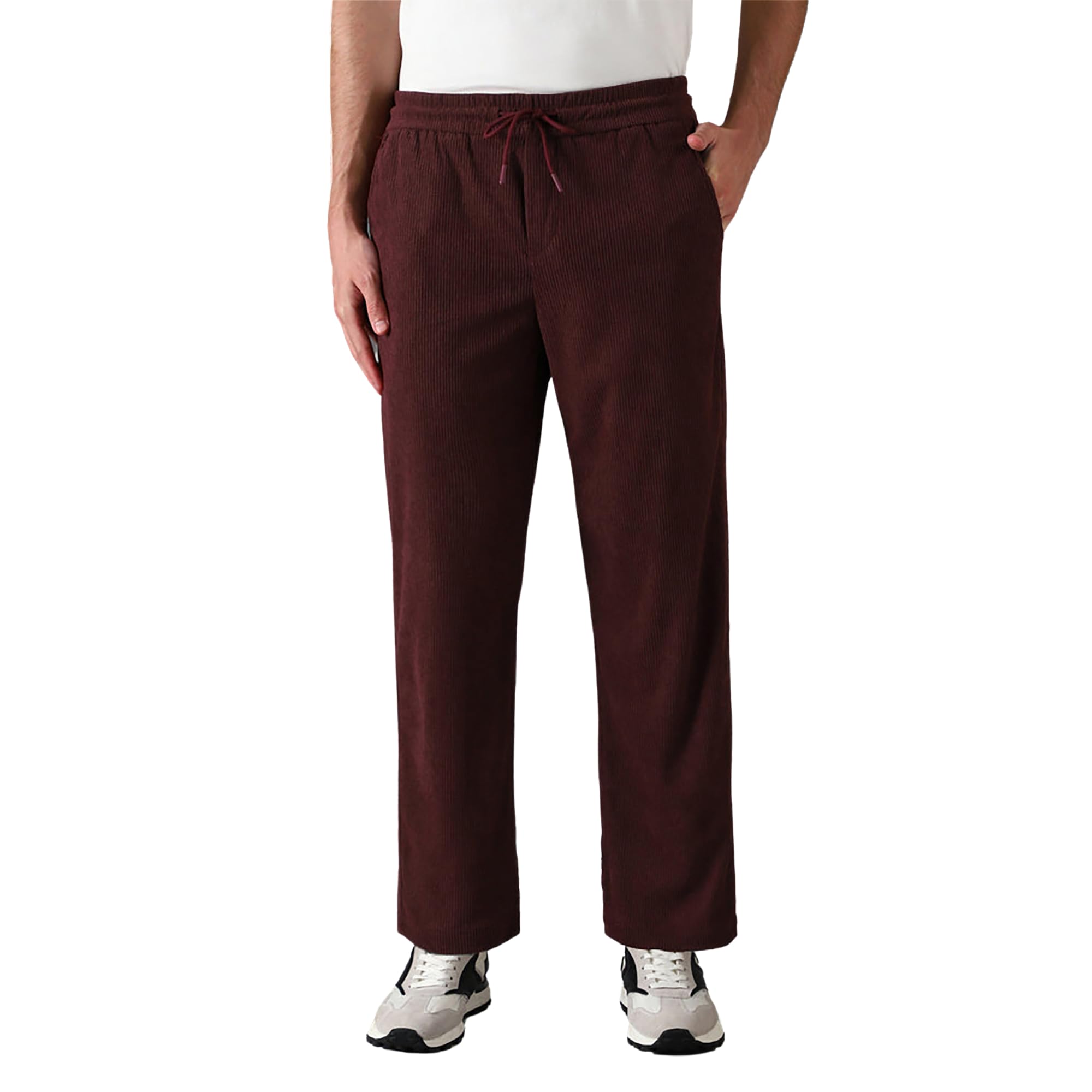 combraided Men's Relaxed Corduroy Trousers - Stylish Straight Fit Casual Pants for Men-picture-11