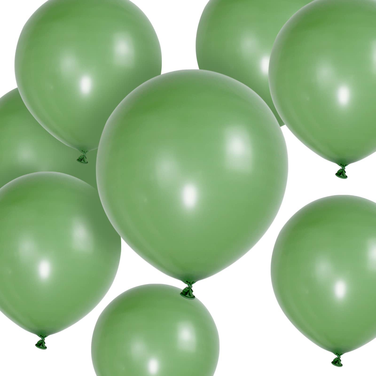 Sage Green Balloons 50 Pack 12 inch Strong Thicken Latex Retro Green Party Balloons for Birthday Weddings Baby Shower Jungle Theme Safari Party Decorations — image 1