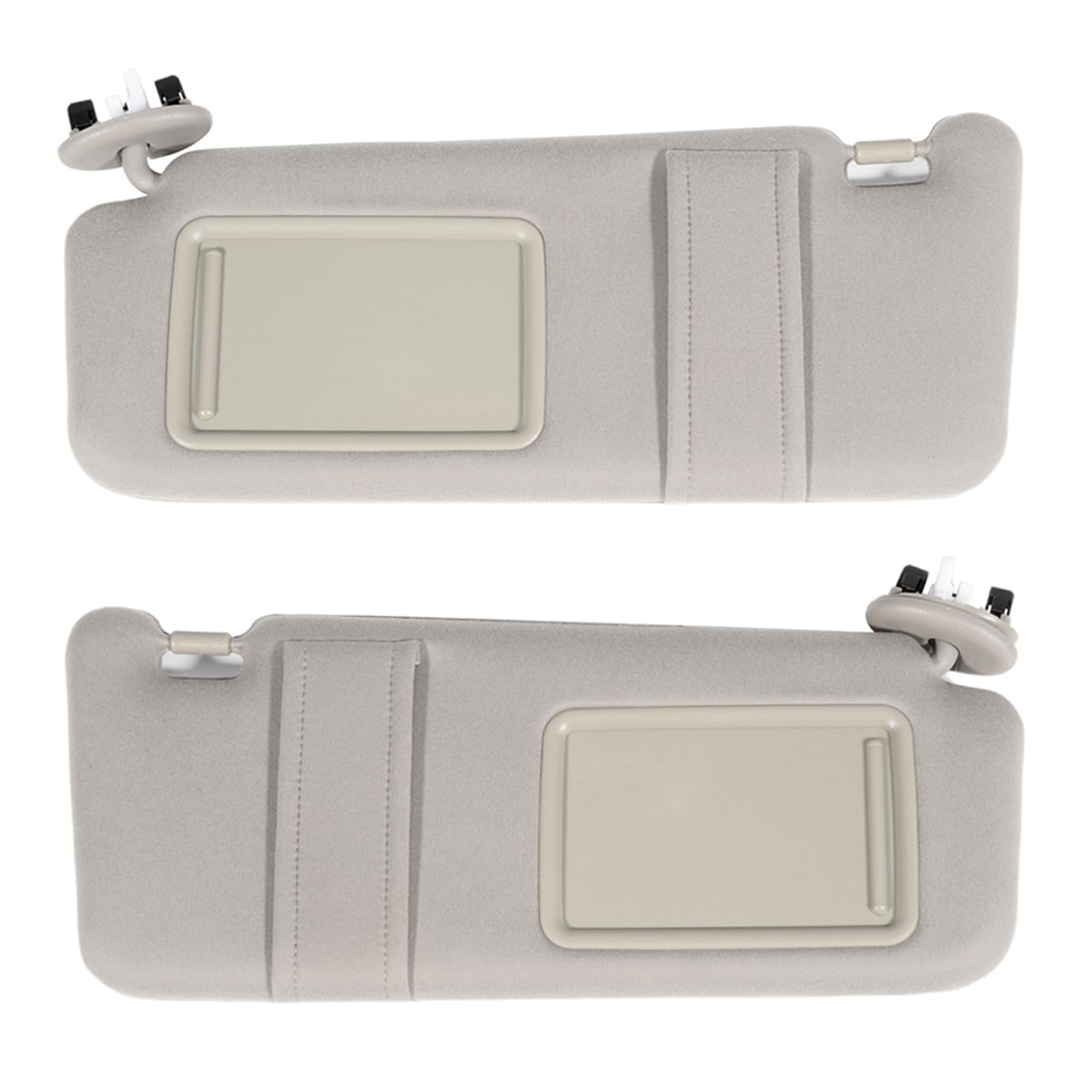 cciyu Beige Windshield Sun Visor Mirror Pair Left Right Replacement fit for 2006 2007 2008 2009 2010 2011 for Toyota for Camry Automobile Sun Visor Assembly