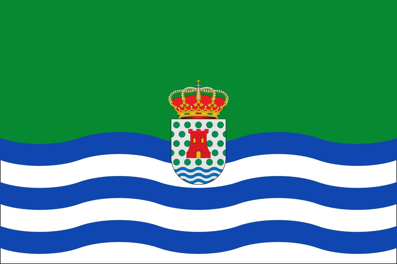 Drapeau large Totalán Málaga officiel pour mât et intérieur