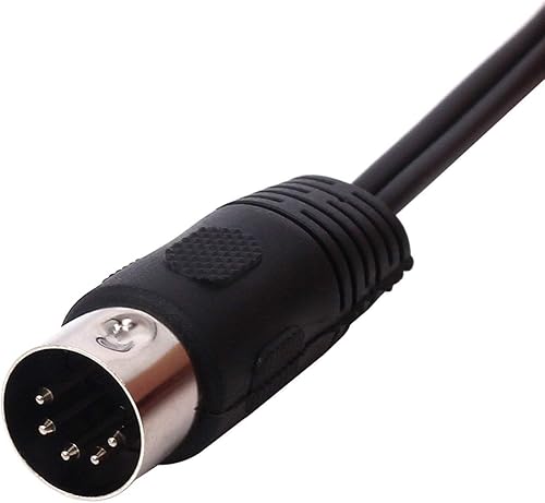 Miniatura 4 de Qaoquda - Cable DIN de 5 pines a RCA, 5 pies4.9 ft, enchufe macho DIN a 2 RCA macho cable adaptador de audio para sistemas electrofónicos Bang &
