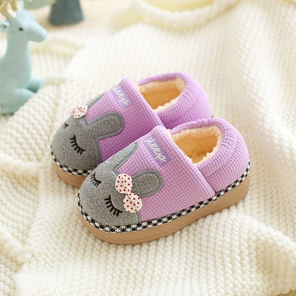 SITAILE Toddler Slippers Boys Girls House Shoes Little Kids Home Indoor Bedroom Cute Warm Winter Slipper - Image 3