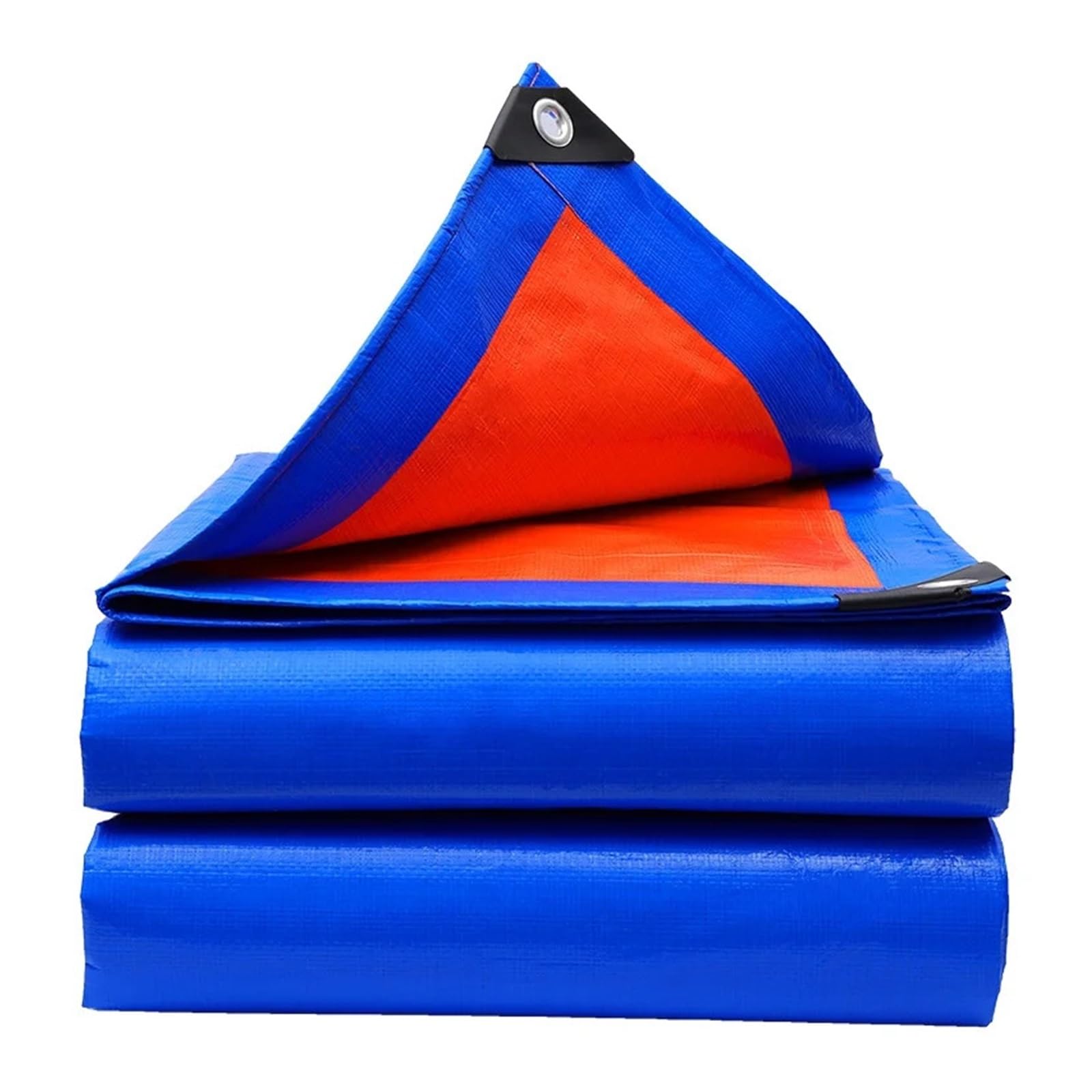 9Colors PE Tarpaulin Garden Waterproof Sun Shade Net Canopy Awnings Balcony Plants Cover Car Truck Rainproof Cloth(Blue Orange,3mx3m)