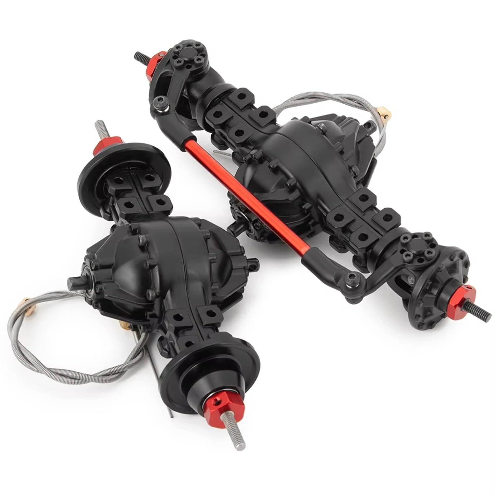 RC-Autoteile Zubehör Für Tamiya 1/14 Metall Vorderachse Hinterachse Medium Differential Achse Eingebautes Getriebe RC Anhänger Traktor Abschleppwagen Teile RC Auto Zubehör