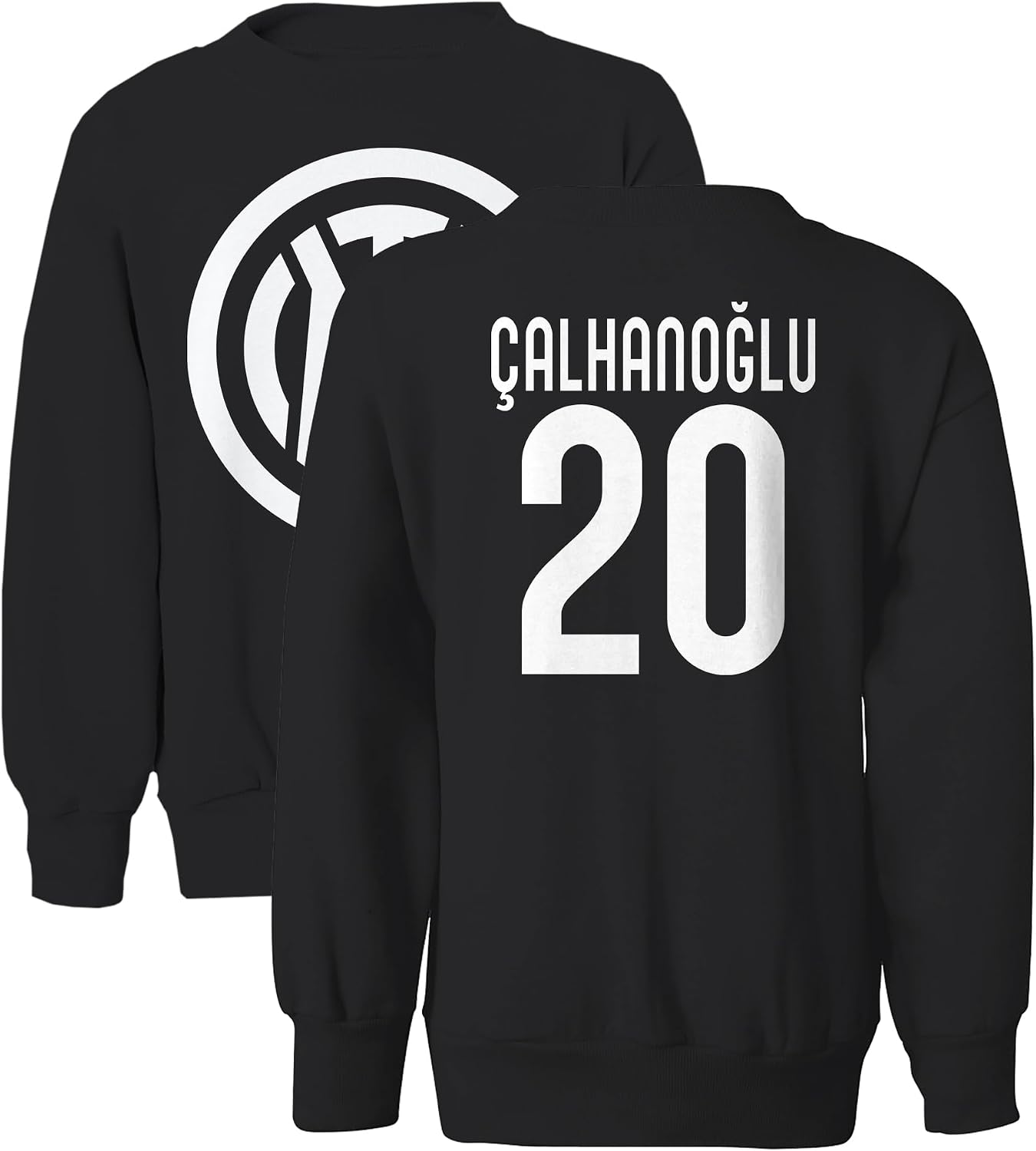 Calhanoglu 20 Milano Tribute - Soccer Jersey-Style Youth Crewneck Sweatshirt